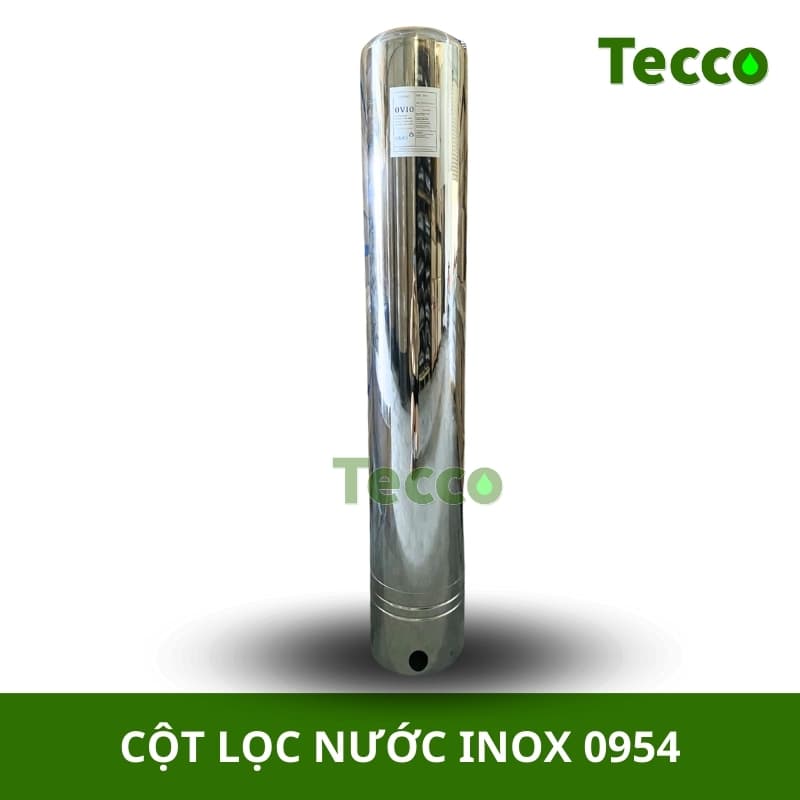 Cột Lọc Nước Inox - Thiết Bị Lọc Nước Công Nghiệp Tecco